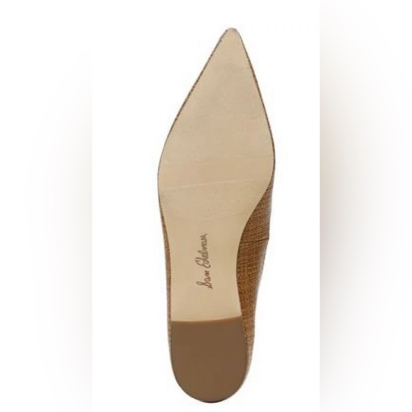 NWT SAM EDELMAN Womens Brown Woven Padded Wanda Pointed Toe Slip On Ballet Flats - Picture 4 of 5